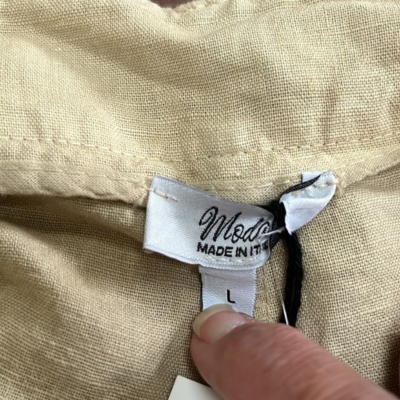 NWT Modai linen cotton shorts size large - Picture 6 of 7